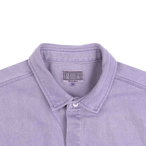 Overdye Cotton Twill Big Shirt - Purple