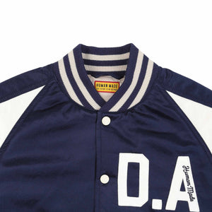 Satin Stadium Jacket - Navy