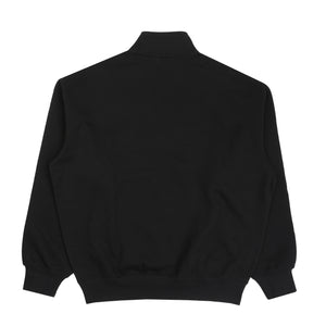 Script Half Zip Sweatshirt - Black/White