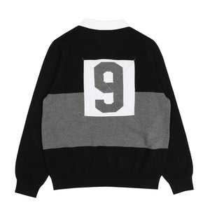 Game Over Knit Polo - Black/Grey
