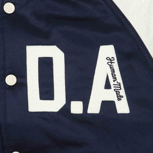 Satin Stadium Jacket - Navy