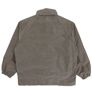 Polyester Ramie Check Jacket - Khaki