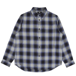 Beach Ombre Plaid Shirt - Black
