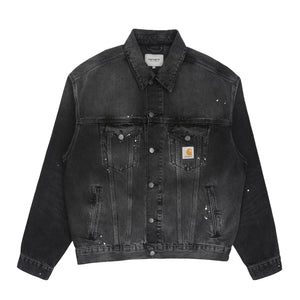 Helston Jacket-Black destroy wash