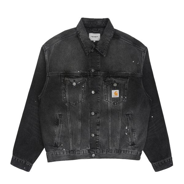 Helston Jacket-Black destroy wash
