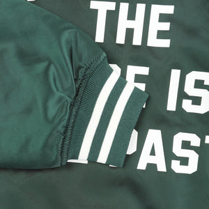 Nylon Stadium Jacket - Green