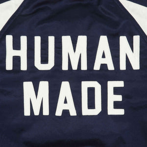 Satin Stadium Jacket - Navy