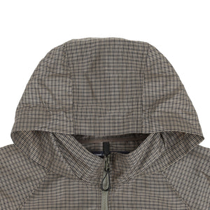 Polyester Ramie Check Jacket - Khaki