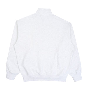Script Half Zip Sweatshirt - Ash Heather/Black