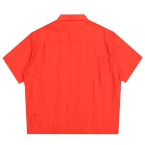 Pleated Textured Shirt - Red
