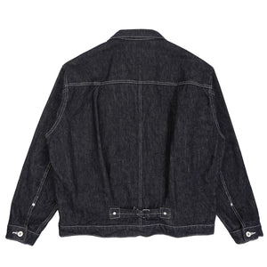 Cotton Reactive Denim Jacket - Navy/White
