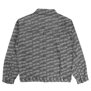 Herringbone Work Jacket  - Black Grey