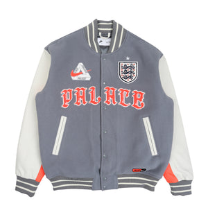 Nike x England x Palace Varsity Jacket - Pewter Grey