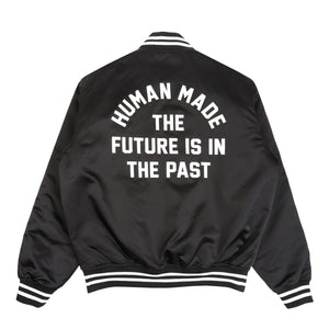 Nylon Stadium Jacket - Black