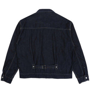 Washed LW Denim Zip Jacket - Indigo