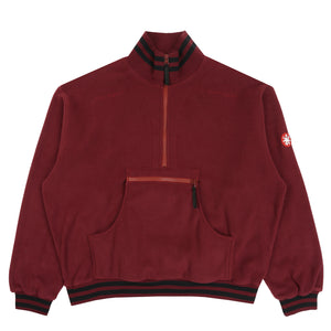Fleece Half Zip Up - Burgundy