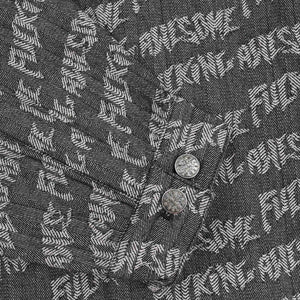Herringbone Work Jacket  - Black Grey