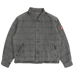 Overdye FK Pattern Button Jacket - Charcoal