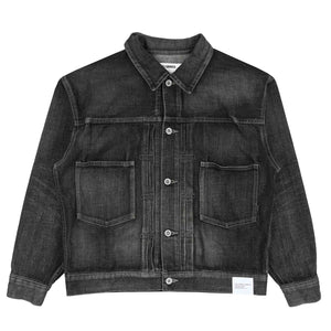 Washed Denim Type-2 Jacket - Black