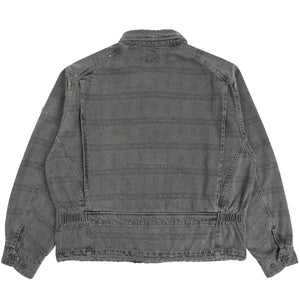 Overdye FK Pattern Button Jacket - Charcoal