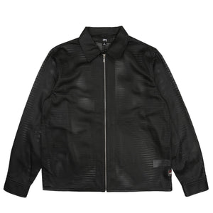 ZIP SHIRT PERFORATED LEATHER