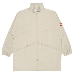 Solid Nylon Wing Coat - Grey
