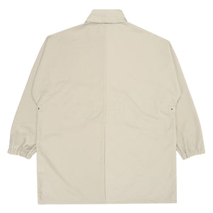 Solid Nylon Wing Coat - Grey