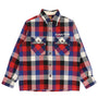 Wool Check Shirt Jacket - Red