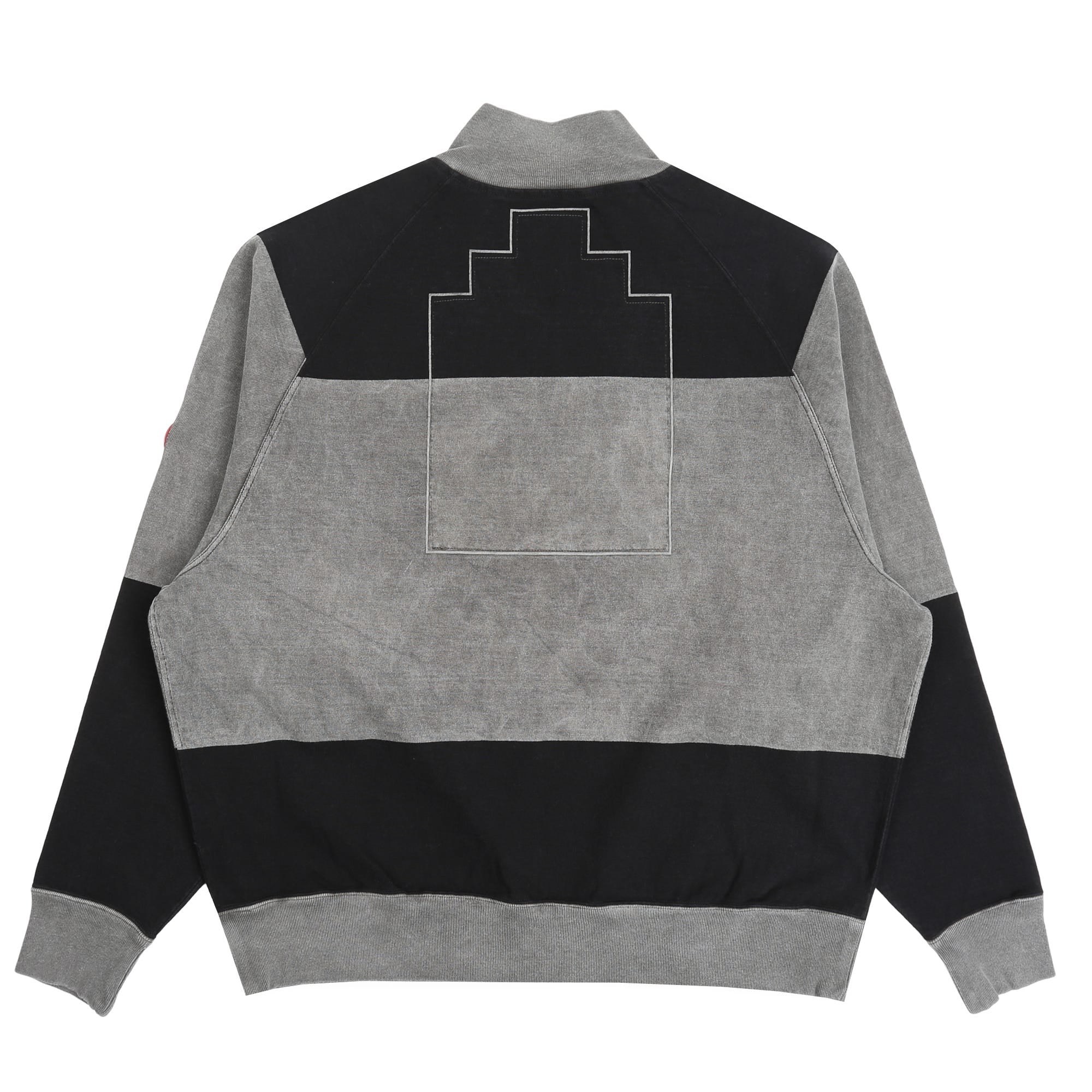 Overdye Stripe Half Zip - Grey – Supply Store