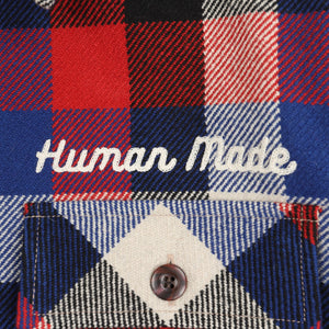 Wool Check Shirt Jacket - Red