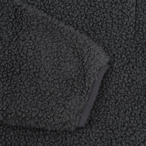 Stand Collar Boa Zip Up - Grey