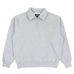FLEECE RAGLAN ZIP MOCK