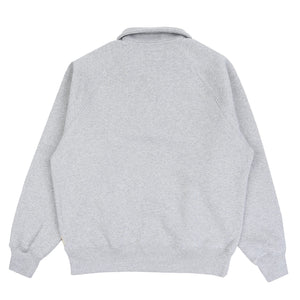 FLEECE RAGLAN ZIP MOCK
