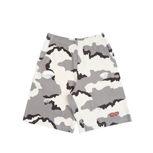 Camo Sweat Short - Grey