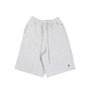 One Point Relaxed Fit Sweat Shorts - Grey