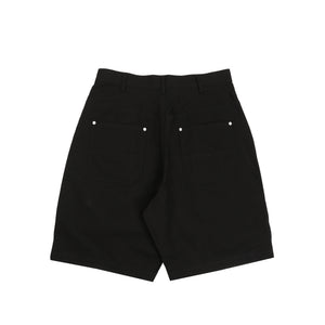Cotton Oxford Shorts - Black