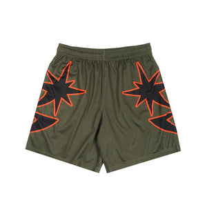 Big B Logo Mesh Short - Olive