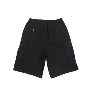 Rip Stop Cargo Shorts - Black