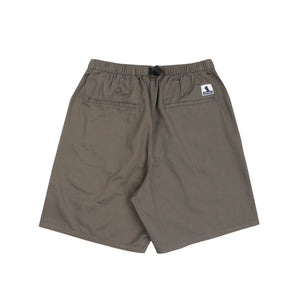 Clasp Twill Webbing Shorts - Charcoal