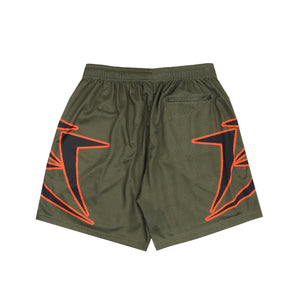 Big B Logo Mesh Short - Olive