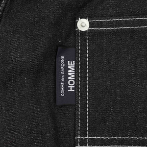 Cotton Nylon Twill Shorts - Navy/White