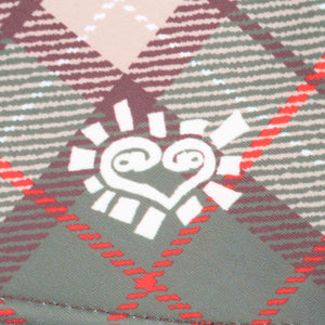 Plaid Heart Logo Skort - Brown