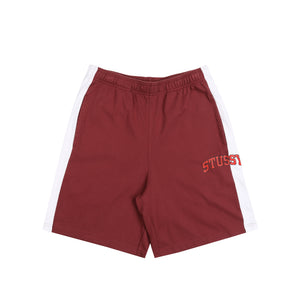 Stripe Jersey Short - Burgundy