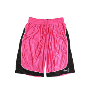Reversible Court Short - Black/Fuchsia