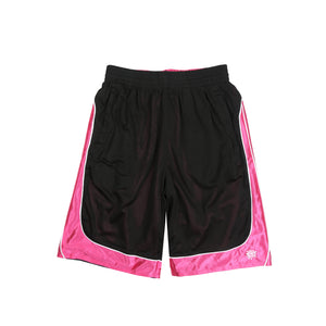 Reversible Court Short - Black/Fuchsia