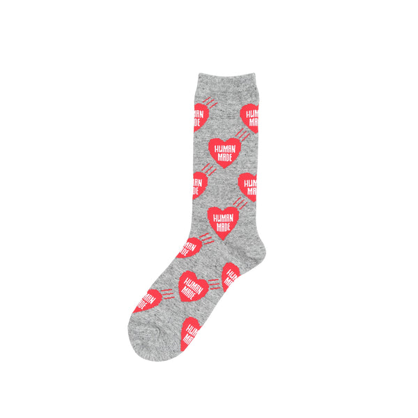 Heart Socks - Grey