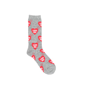 Heart Socks - Grey