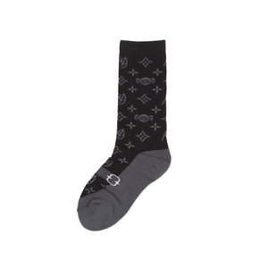 Maryjane Monogram Socks - Black