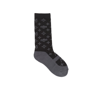 Maryjane Monogram Socks - Black