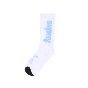 Human Sock - White/Baby Blue